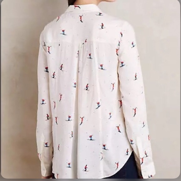 Anthropologie Après-ski Conversationalist Blouse - Picture 8 of 8